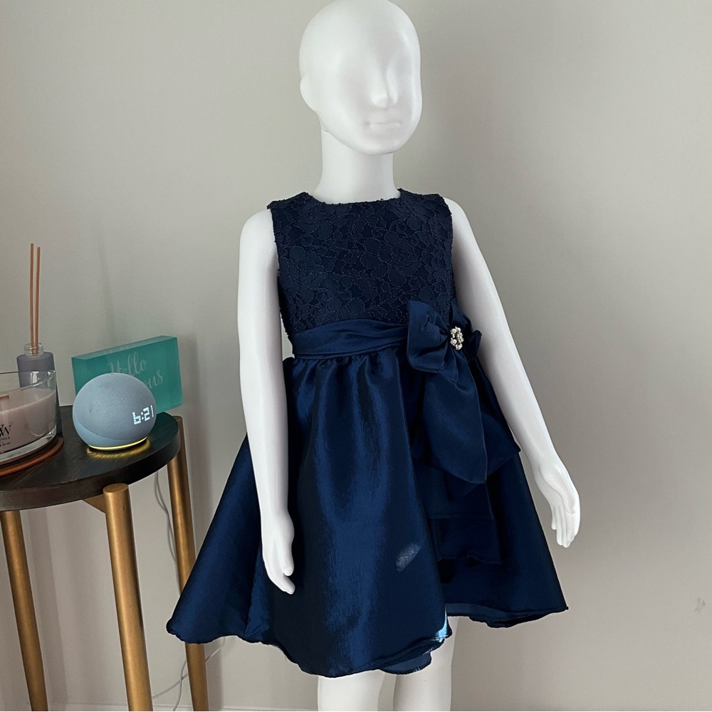 Girls Navy Blue Dress